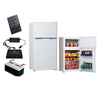 50L-300L 12V / 24V DC Refrigerador de refrigerador solar fuera de la red con 24 horas de respaldo