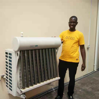 acondicionador de aire termal solar híbrido que ahorra 30-50% instalado en Ghana